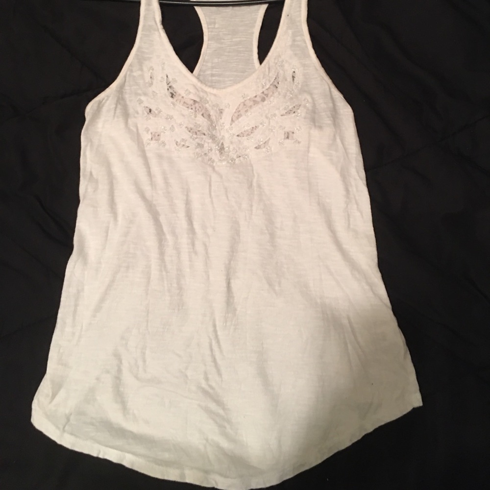 Express white tank top
